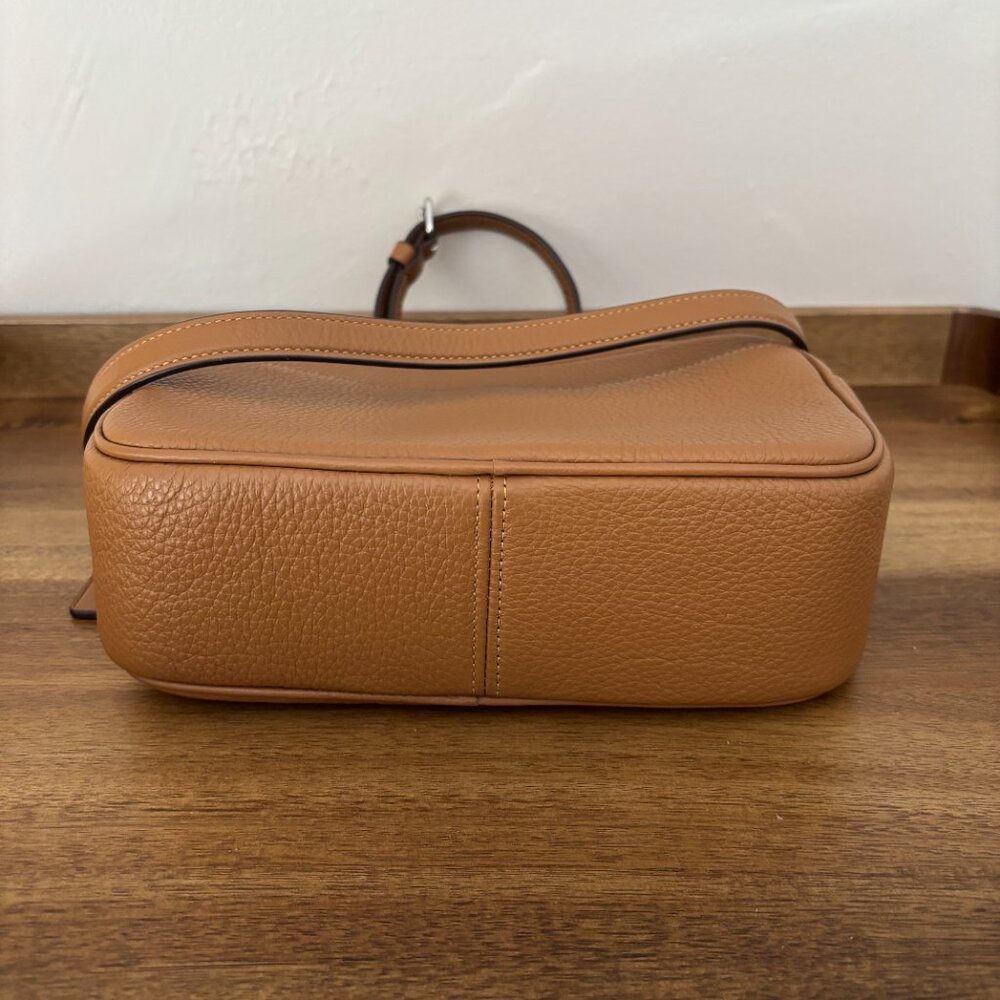 Coach Tan Pebbled Leather Crossbody Bag - Picture 6 of 10